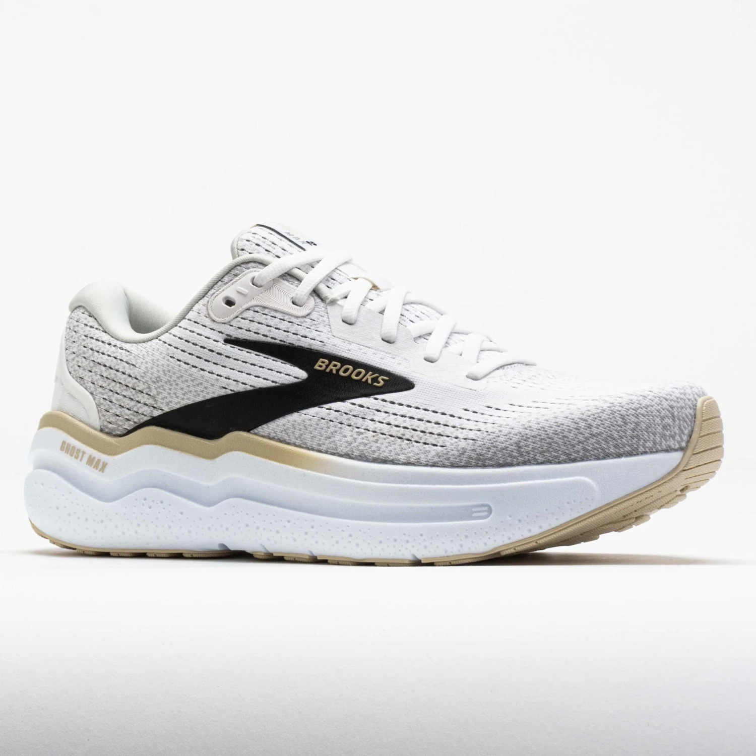 Brooks Ghost Max 2 Men's White/Pelican/Oyster 5 Brooks Ghost Max 2 Men's White/Pelican/Oyster - Image 5