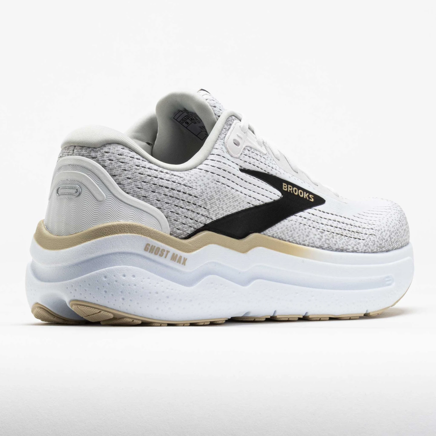 Brooks Ghost Max 2 Men's White/Pelican/Oyster 6 Brooks Ghost Max 2 Men's White/Pelican/Oyster - Image 6