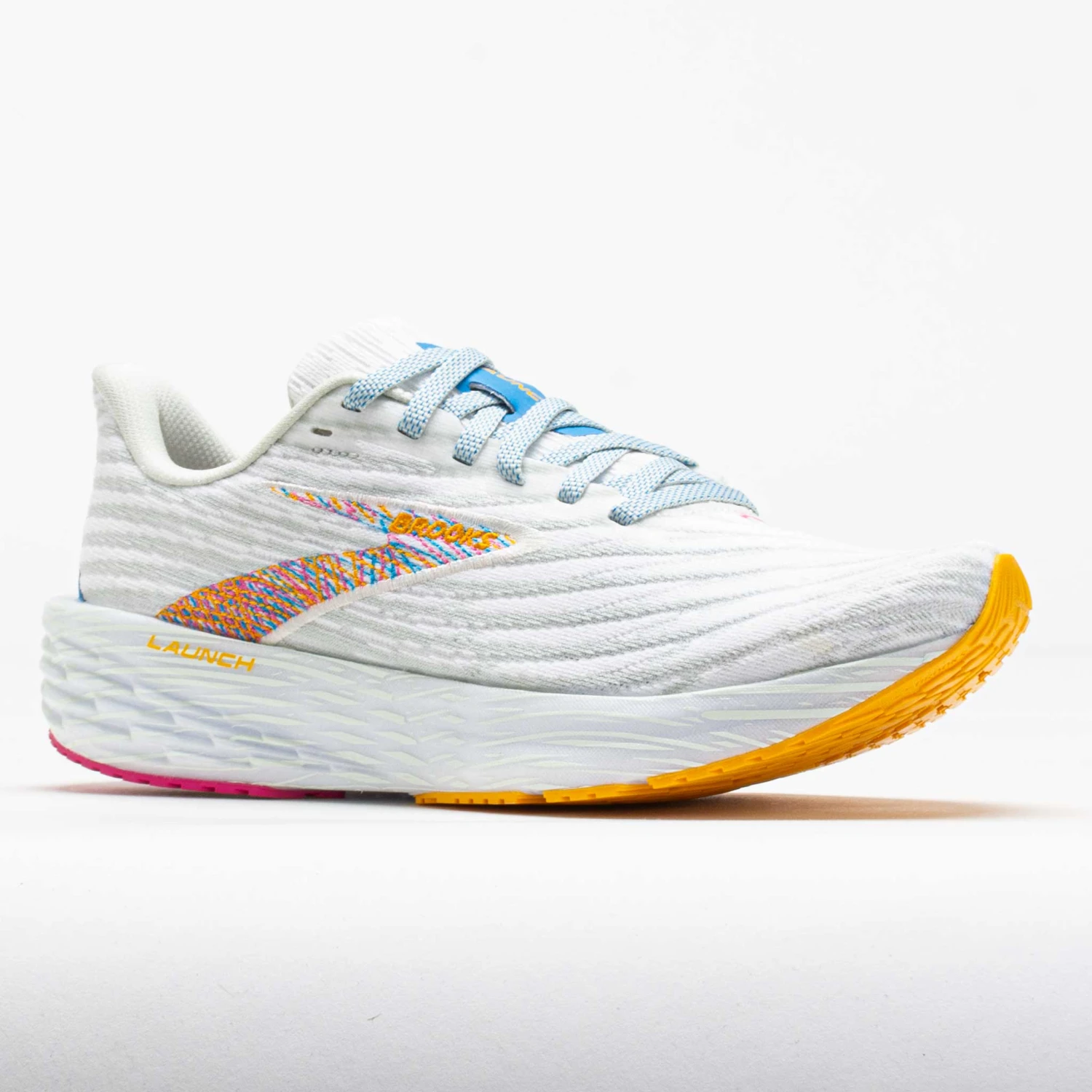 Brooks Launch 11 Women's White/Murmur/Blithe 5 Brooks Launch 11 Women's White/Murmur/Blithe - Image 5