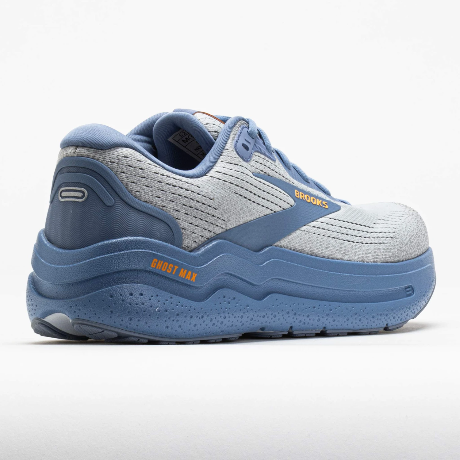 Brooks Ghost Max 2 Men's Oyster Mushroom/Blue/Orange 6 Brooks Ghost Max 2 Men's Oyster Mushroom/Blue/Orange - Image 6