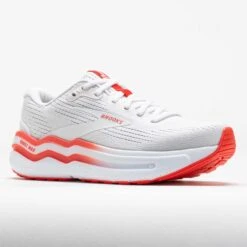 Brooks Ghost Max 2 Women's White/Hot Coral -BROOKS Store 042435 5