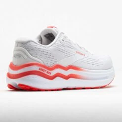 Brooks Ghost Max 2 Women's White/Hot Coral -BROOKS Store 042435 6