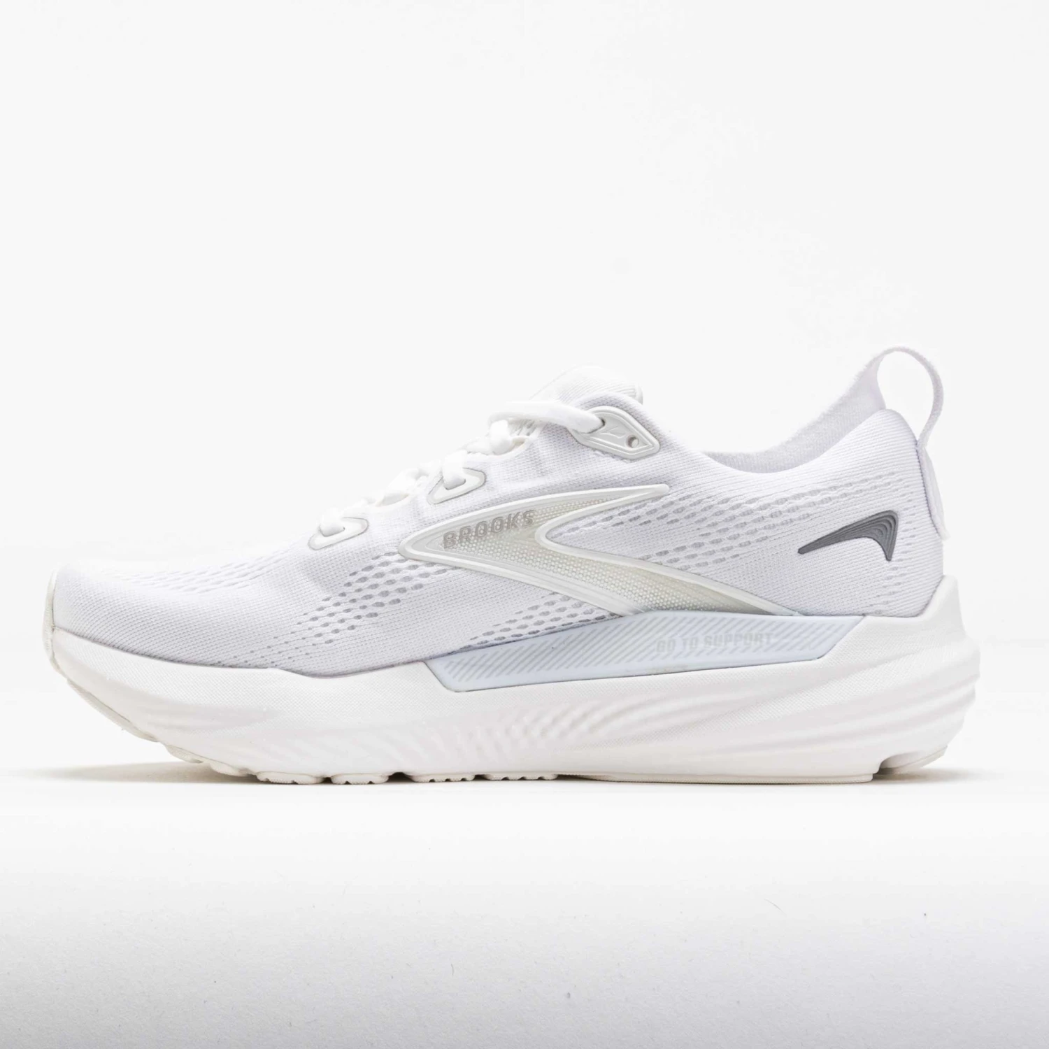 Brooks Glycerin GTS 22 Women's White/White/Grey 2 Brooks Glycerin GTS 22 Women's White/White/Grey - Image 2