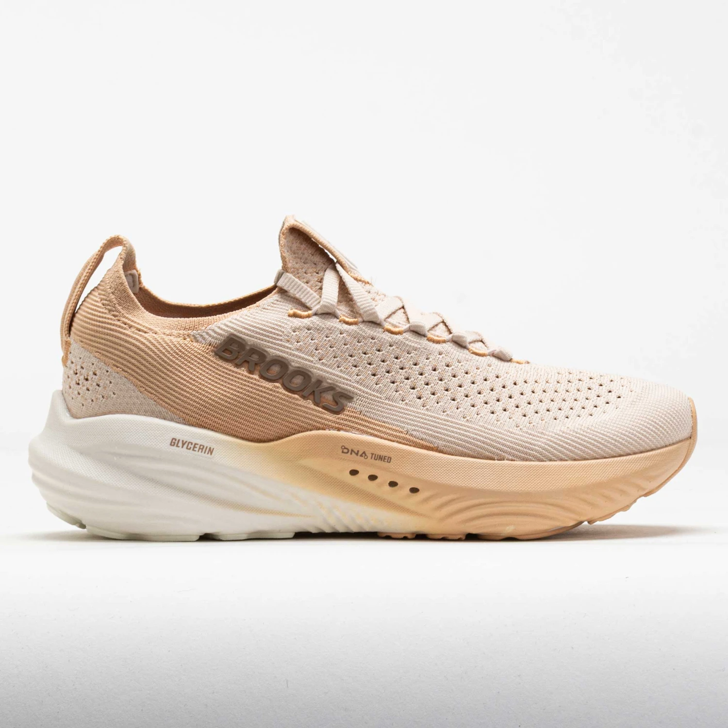 Brooks Glycerin StealthFit 22 Women's Almond Peach/Almond/Portabella 1 Brooks Glycerin StealthFit 22 Women's Almond Peach/Almond/Portabella