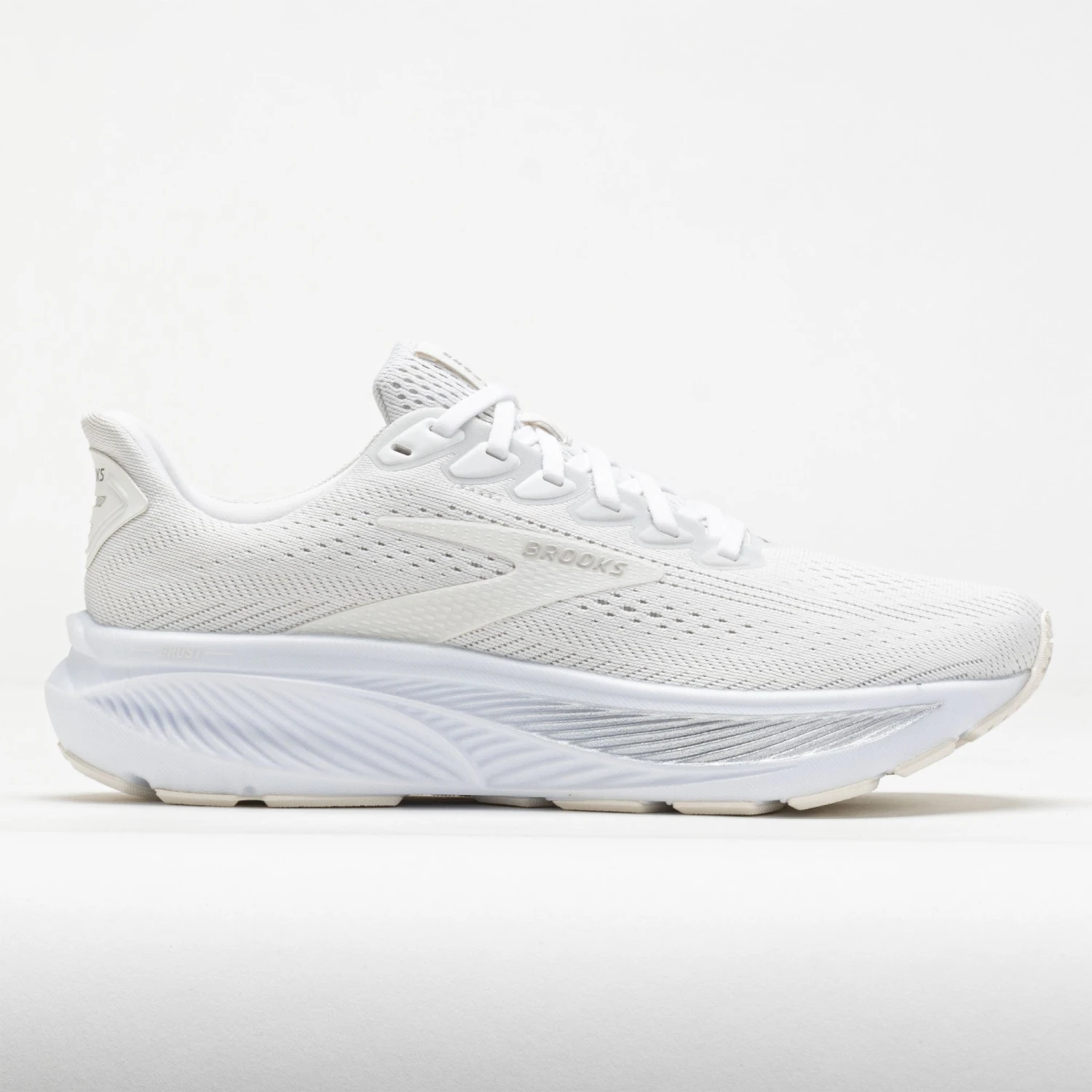 Brooks Ghost 17 Women's White/White/Grey 1 Brooks Ghost 17 Women's White/White/Grey