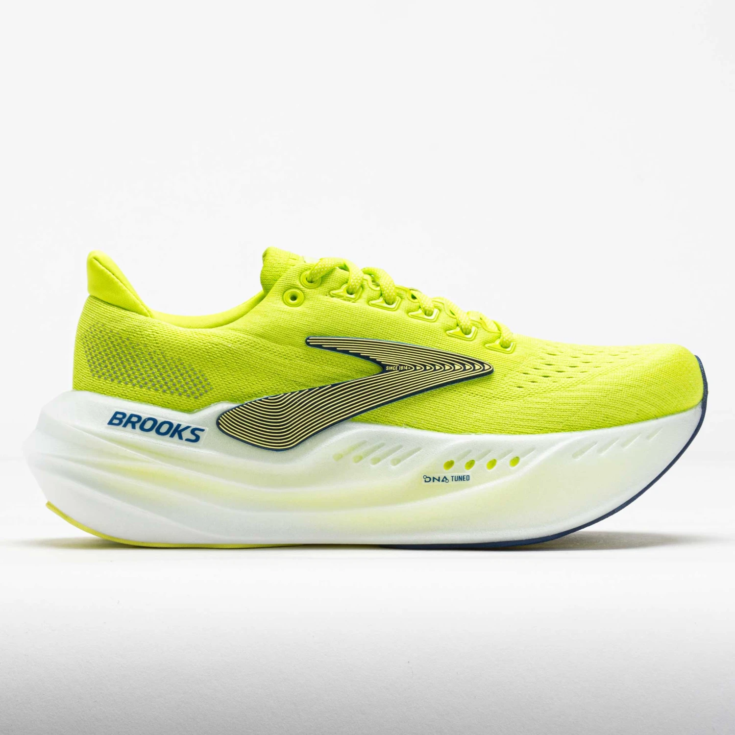 Brooks Glycerin Max Men's Lime/Navy Peony/White 1 Brooks Glycerin Max Men's Lime/Navy Peony/White