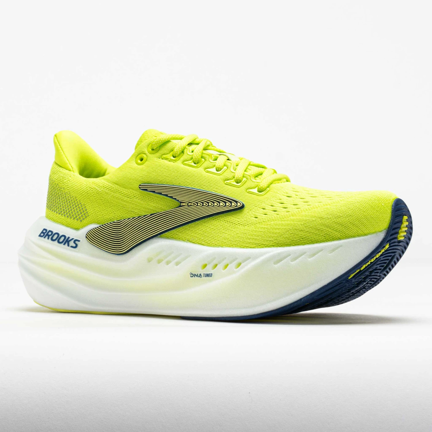 Brooks Glycerin Max Men's Lime/Navy Peony/White 5 Brooks Glycerin Max Men's Lime/Navy Peony/White - Image 5
