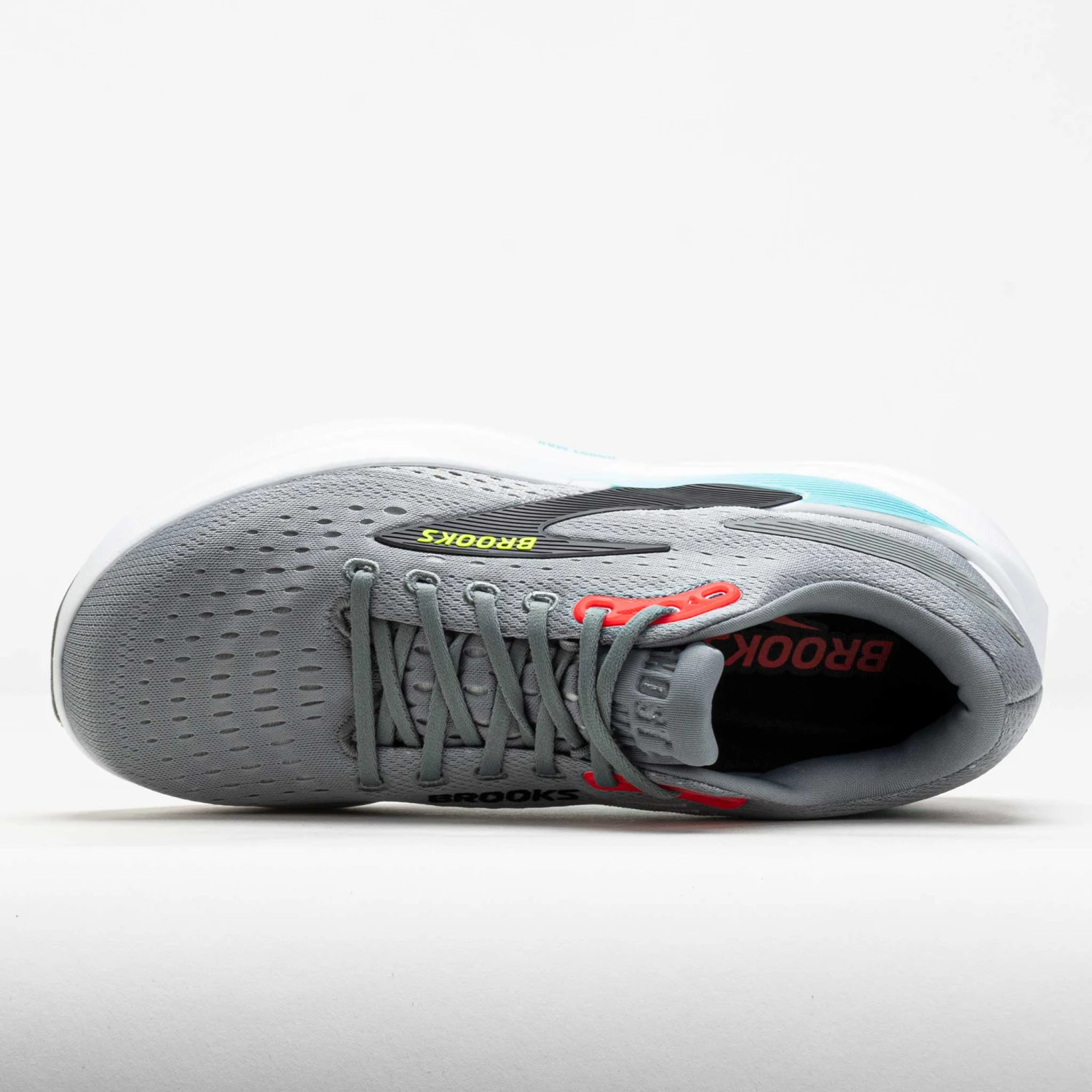 Brooks Ghost Max 3 Men's Primer Grey/Antarctica/Red 3 Brooks Ghost Max 3 Men's Primer Grey/Antarctica/Red - Image 3