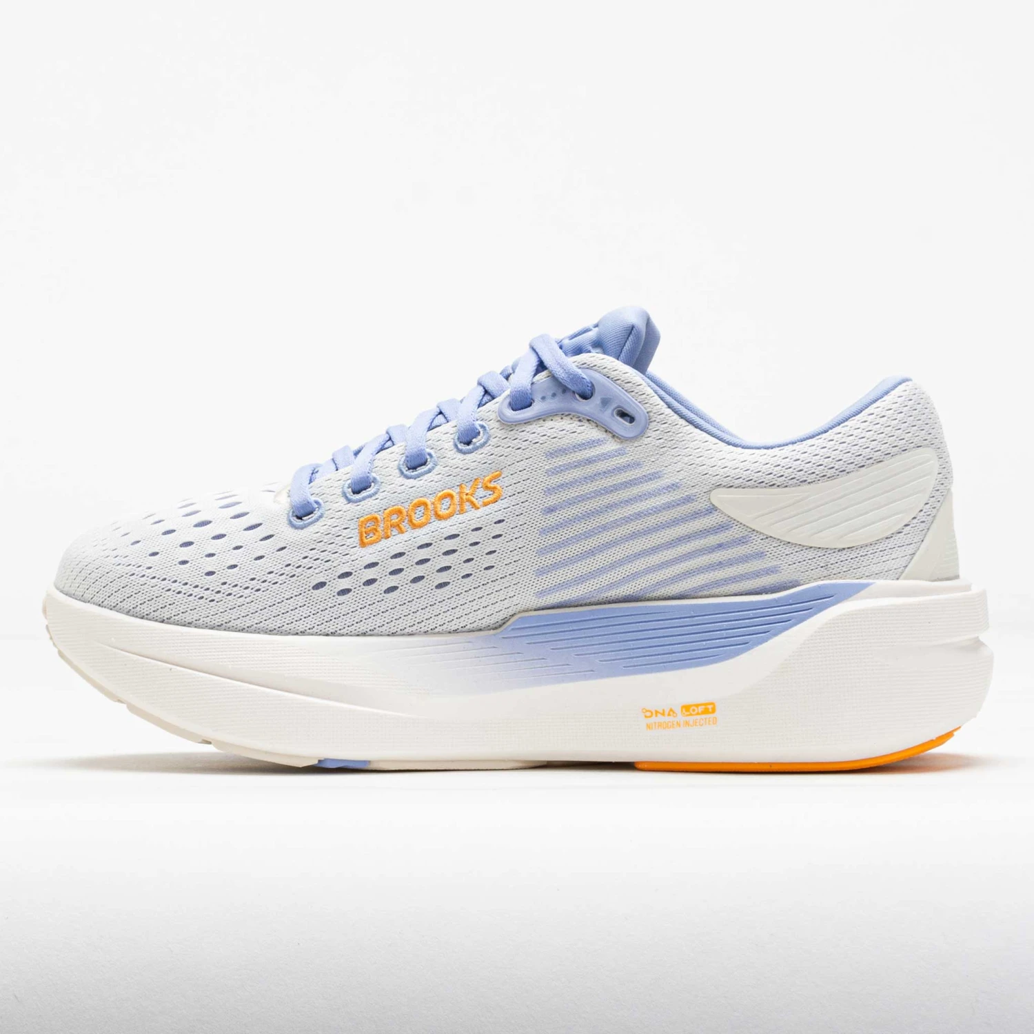 Brooks Ghost Max 3 Women's Coconut/Blue Heron/Orange 2 Brooks Ghost Max 3 Women's Coconut/Blue Heron/Orange - Image 2