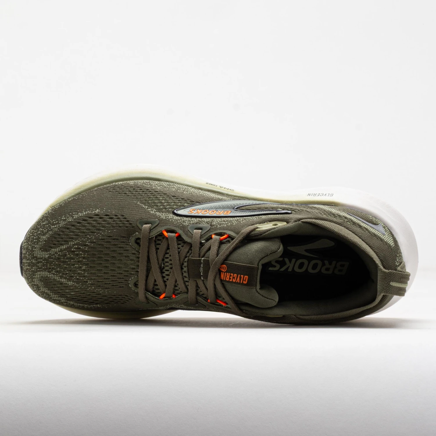 Brooks Glycerin 22 Men's Dusty Olive/Tea/Orange 3 Brooks Glycerin 22 Men's Dusty Olive/Tea/Orange - Image 3