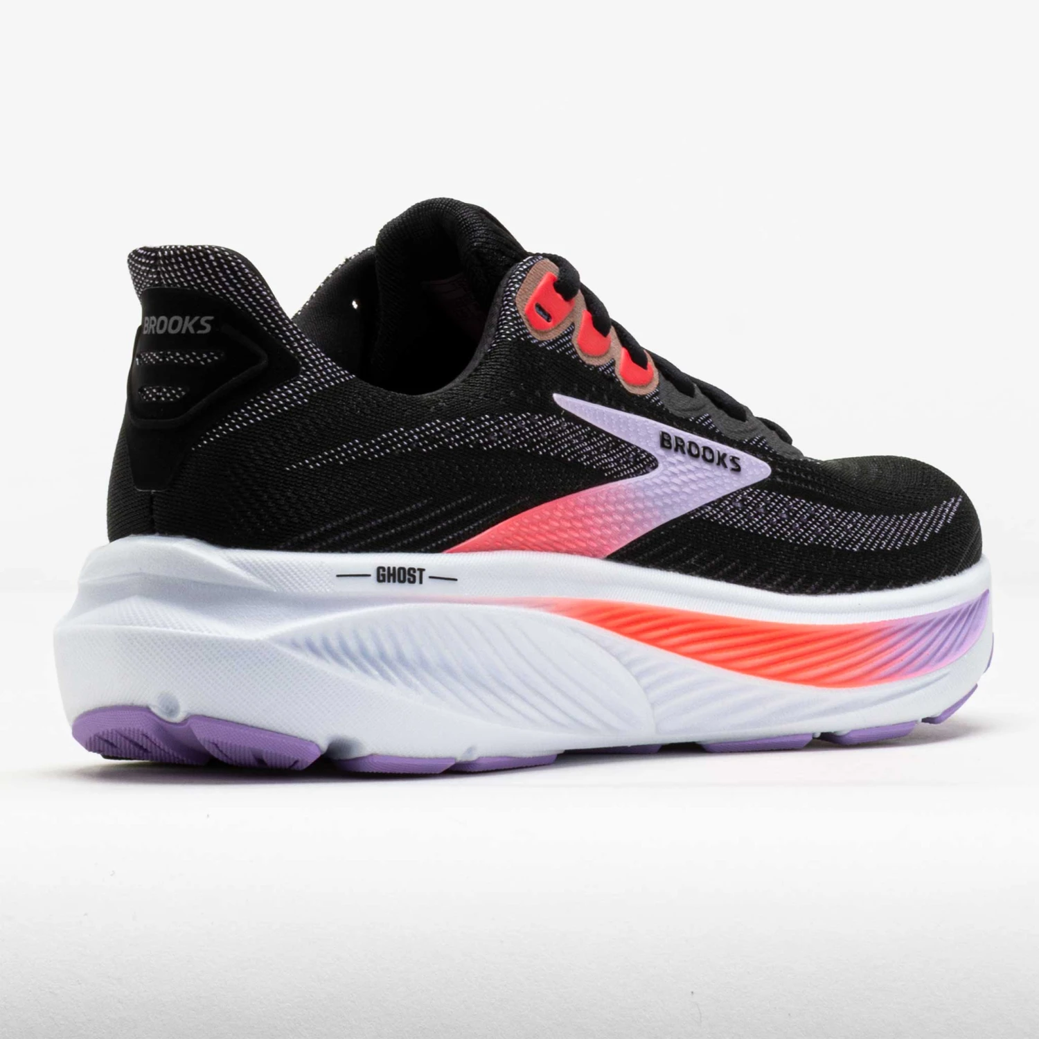 Brooks Ghost 17 Women's Black/Purple/Coral 6 Brooks Ghost 17 Women's Black/Purple/Coral - Image 6