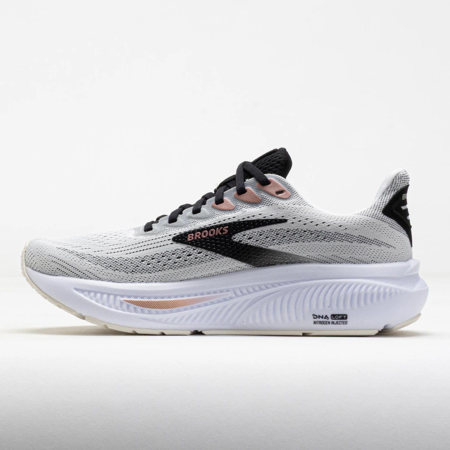 Brooks Ghost 17 Women's White/Black/Rose Gold 2 Brooks Ghost 17 Women's White/Black/Rose Gold - Image 2