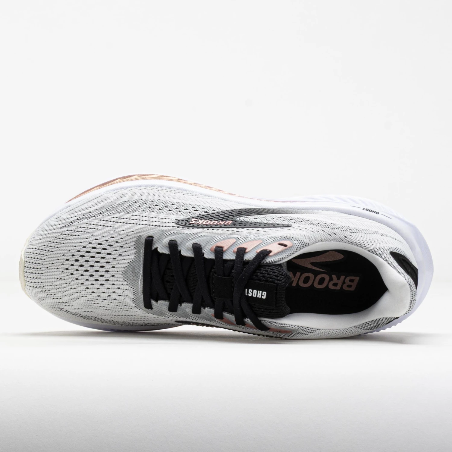 Brooks Ghost 17 Women's White/Black/Rose Gold 3 Brooks Ghost 17 Women's White/Black/Rose Gold - Image 3