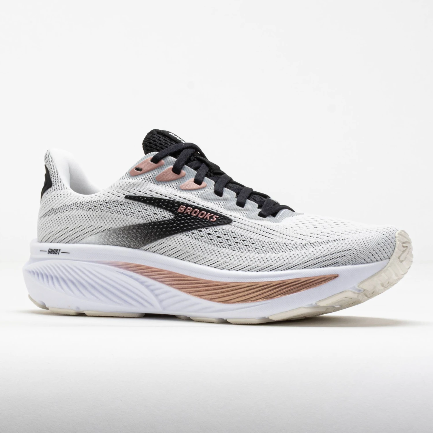 Brooks Ghost 17 Women's White/Black/Rose Gold 5 Brooks Ghost 17 Women's White/Black/Rose Gold - Image 5