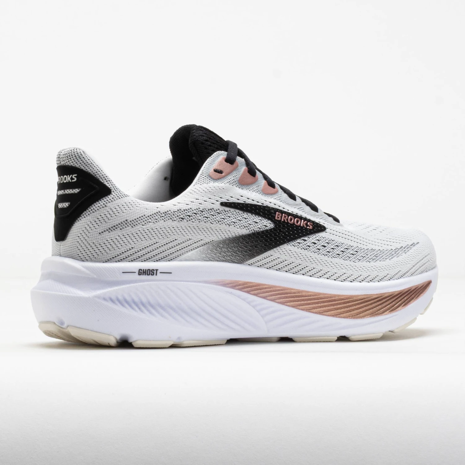 Brooks Ghost 17 Women's White/Black/Rose Gold 6 Brooks Ghost 17 Women's White/Black/Rose Gold - Image 6
