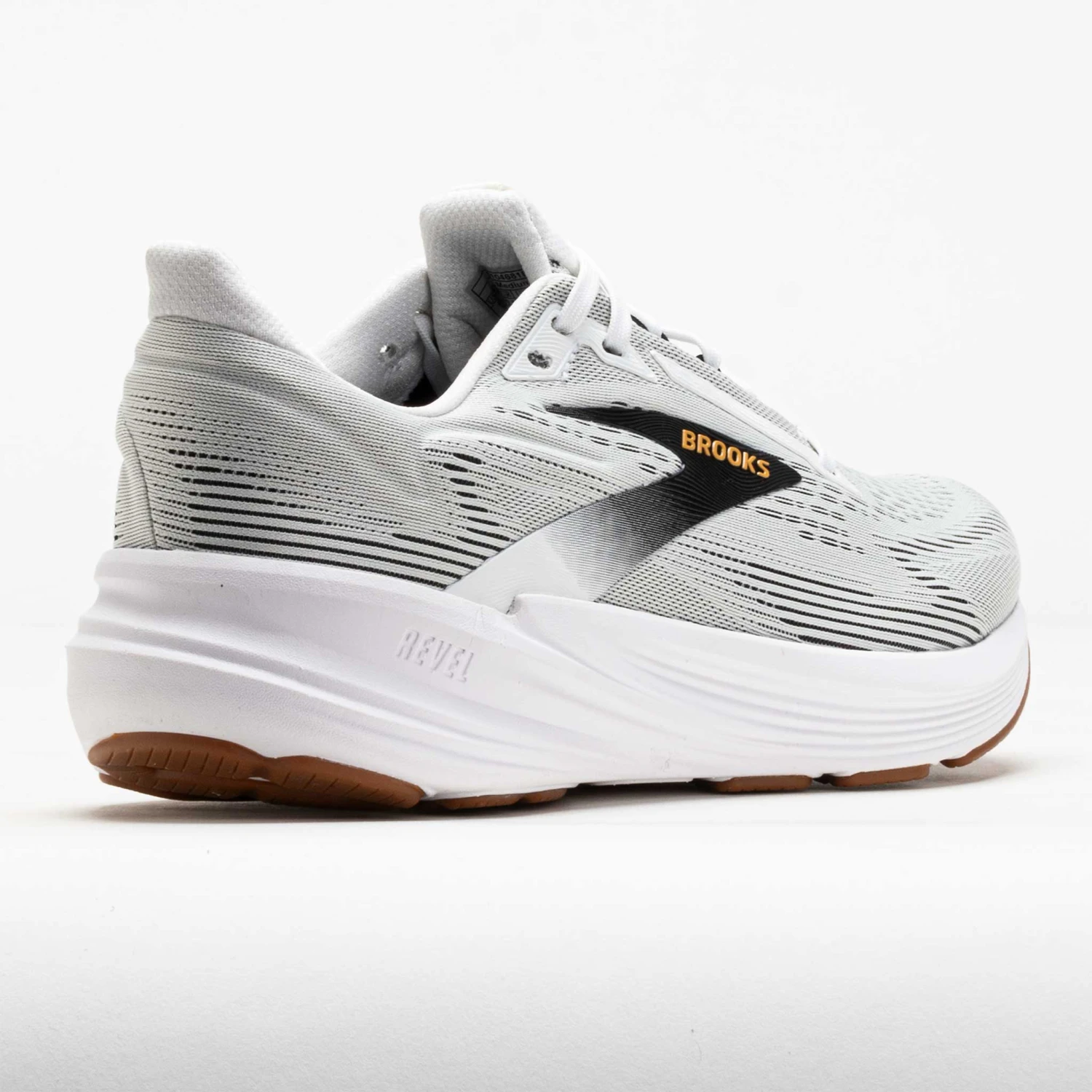 Brooks Revel 8 Men's White/Black/Oak Buff 6 Brooks Revel 8 Men's White/Black/Oak Buff - Image 6