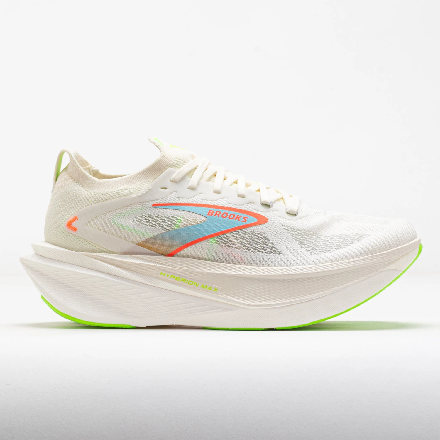 Brooks Hyperion Max 3 Men's Coconut/Green Gecko/Pink Clay 1 Brooks Hyperion Max 3 Men's Coconut/Green Gecko/Pink Clay