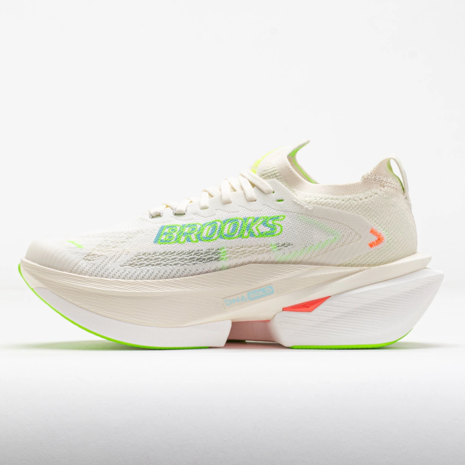 Brooks Hyperion Max 3 Women's Coconut/Green Gecko/Pink Clay 2 Brooks Hyperion Max 3 Women's Coconut/Green Gecko/Pink Clay - Image 2