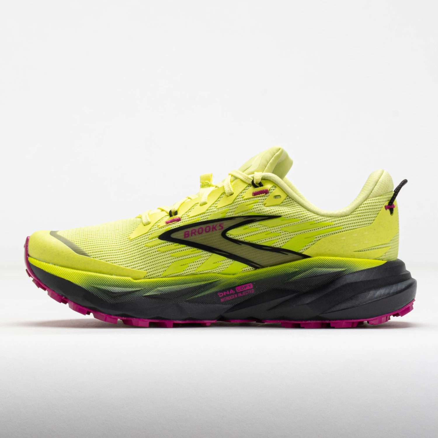 Brooks Cascadia 19 Women's Sunny Lime/Black/Magenta 2 Brooks Cascadia 19 Women's Sunny Lime/Black/Magenta - Image 2