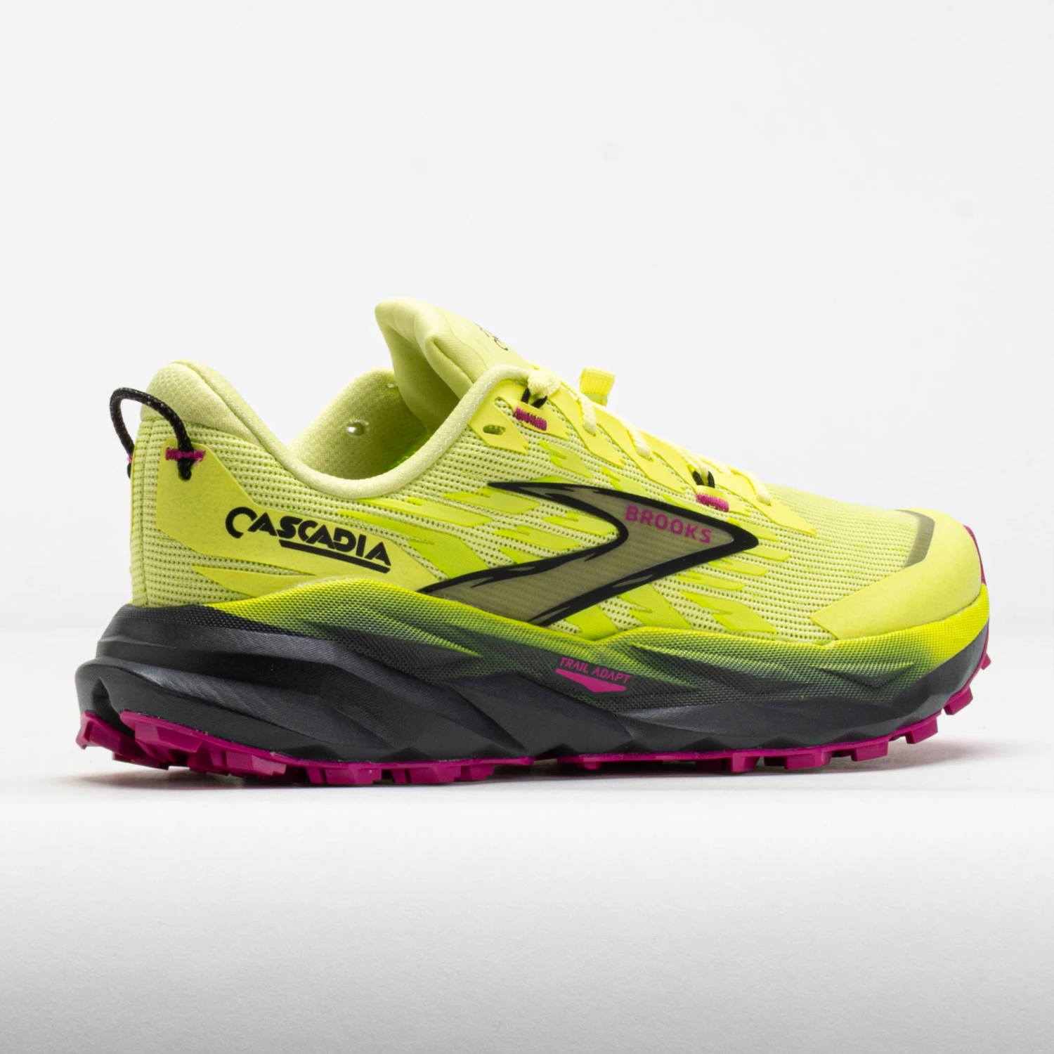 Brooks Cascadia 19 Women's Sunny Lime/Black/Magenta 6 Brooks Cascadia 19 Women's Sunny Lime/Black/Magenta - Image 6