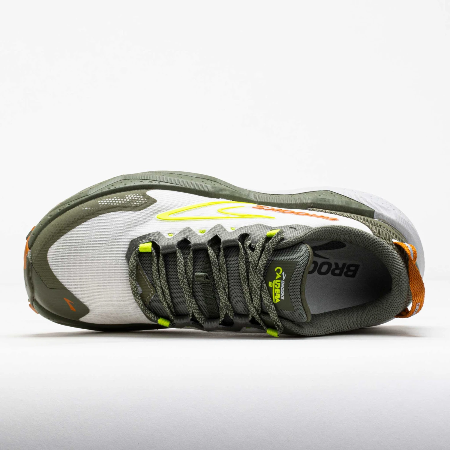 Brooks Caldera 8 Men's Dusty Olive/Lime/Oyster 3 Brooks Caldera 8 Men's Dusty Olive/Lime/Oyster - Image 3