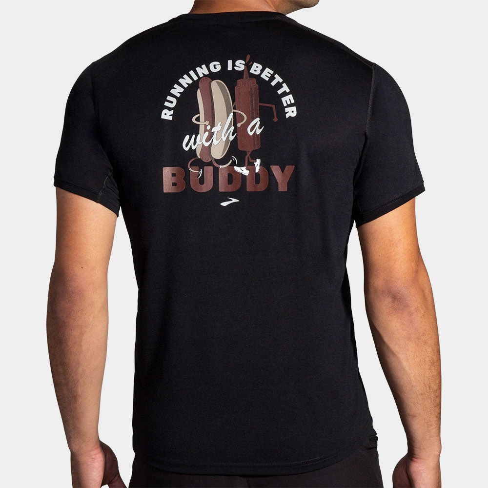 Brooks Distance Graphic Short Sleeve Men's 9 Brooks Distance Graphic Short Sleeve Men's - Image 9