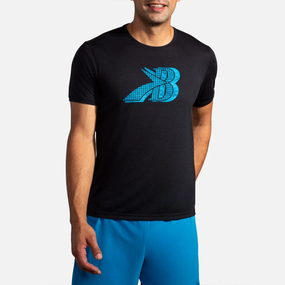 Brooks Distance Graphic Short Sleeve Men's 12 Brooks Distance Graphic Short Sleeve Men's - Image 12