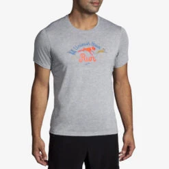 Brooks Distance Graphic Short Sleeve Men's 33 Brooks Distance Graphic Short Sleeve Men's -BROOKS Store 056934 058 1