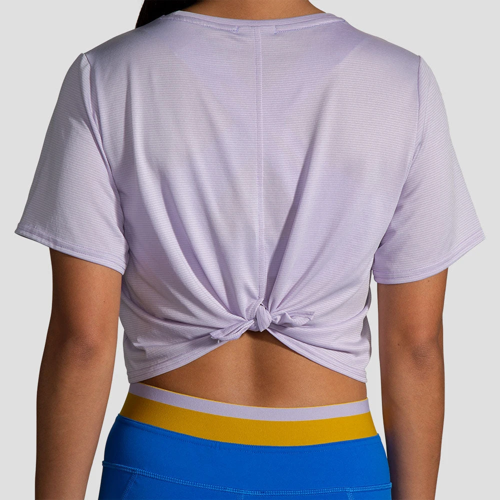 Brooks Run Within Crop Tee Women's 2 Brooks Run Within Crop Tee Women's - Image 2