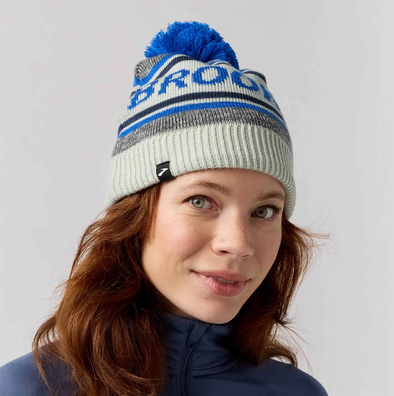 Brooks Heritage Pom Beanie 1 Brooks Heritage Pom Beanie