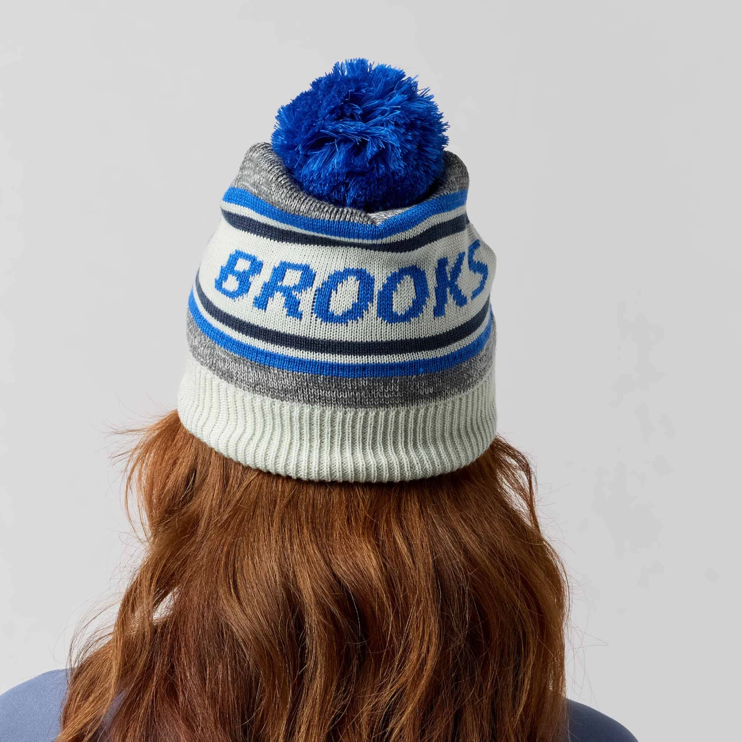 Brooks Heritage Pom Beanie 2 Brooks Heritage Pom Beanie - Image 2