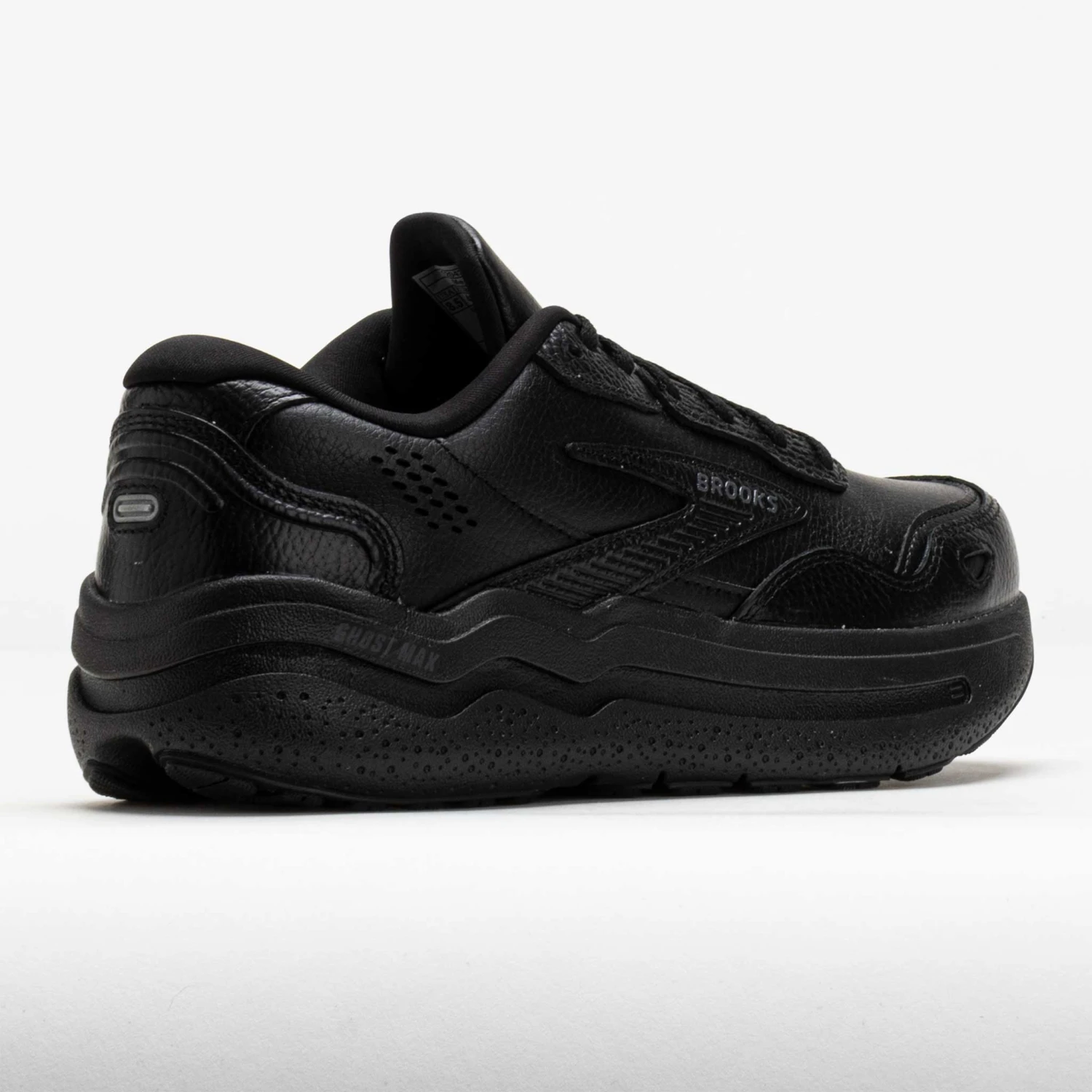 Brooks Ghost Max Leather Men's Black/Black 6 Brooks Ghost Max Leather Men's Black/Black - Image 6