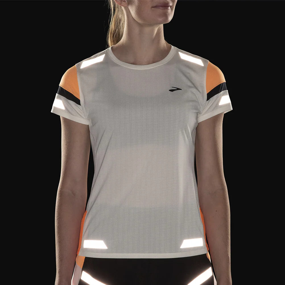 BROOKS Store -BROOKS Store brooks womens run vis 2 ss reflect front